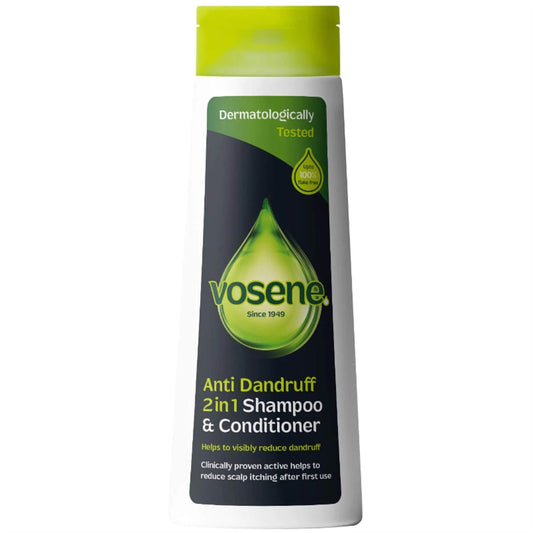 Vosene Mens Anti Dandruff 2 in 1 Shampoo And Conditioner - 500ml