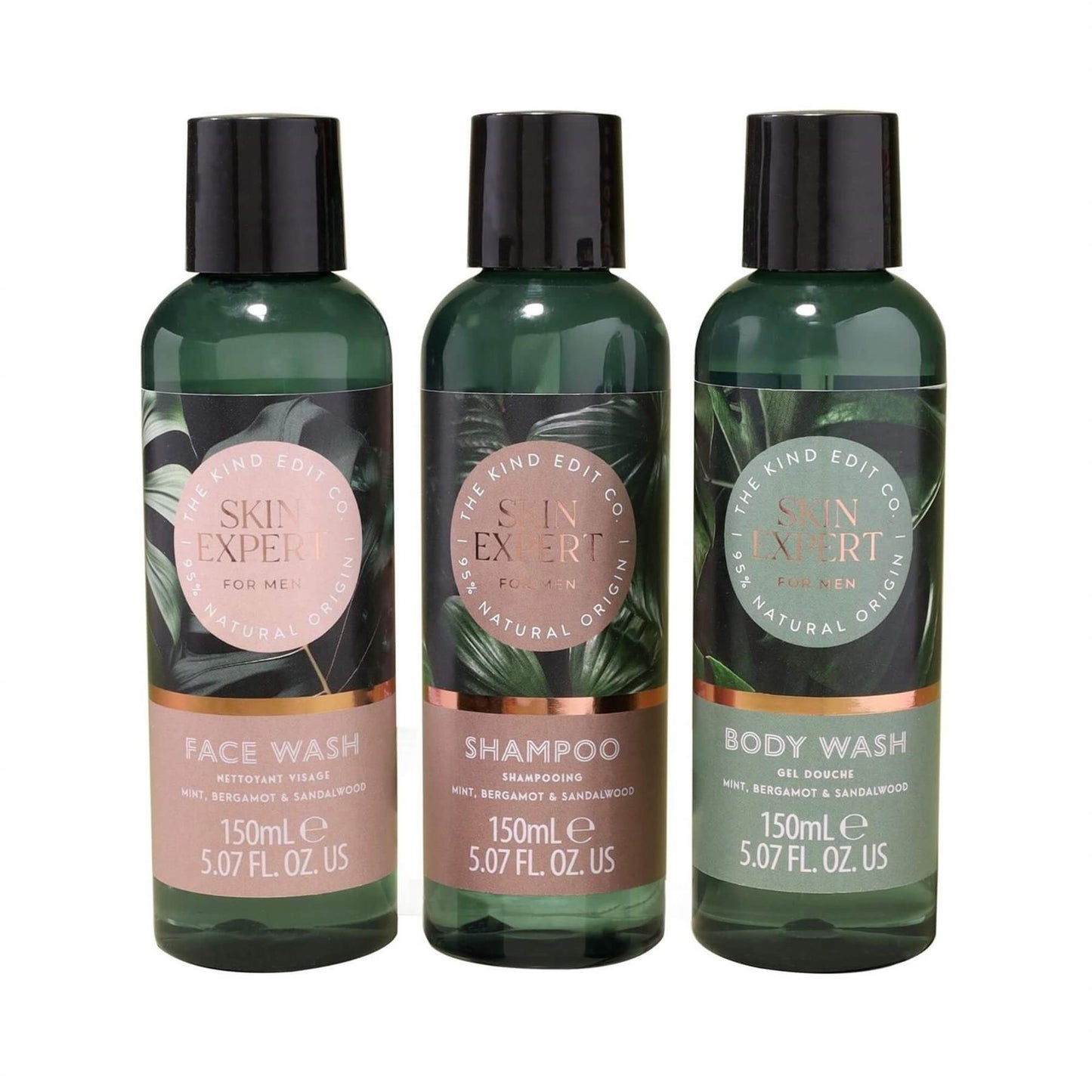 The Kind Edit Co. Skin Expert For Men Shower Gift Set - 3 x 150ml