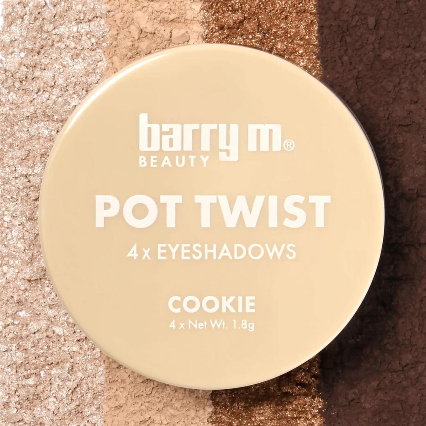 Barry M Pot Twist 4x 1.8g Eyeshadows - Cookie