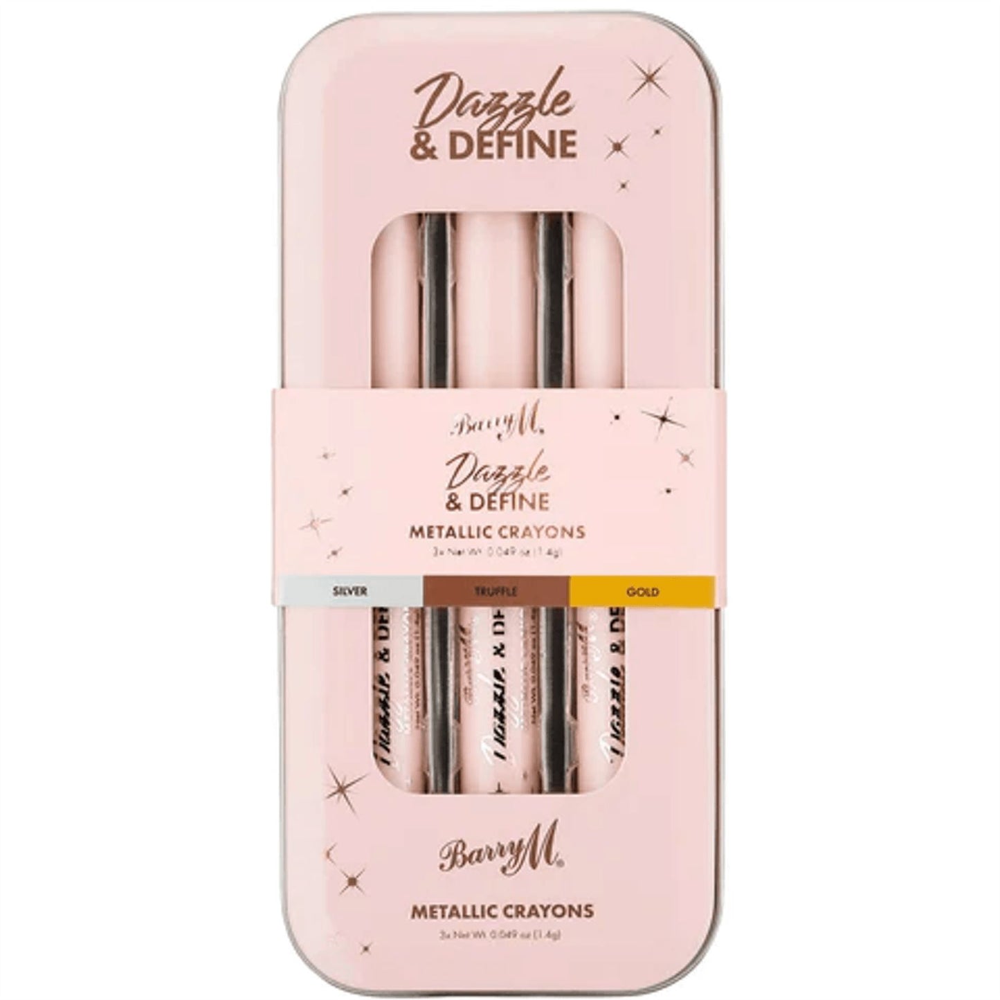 Barry M Dazzle & Define Metallic Crayon Eye Shadow Sticks