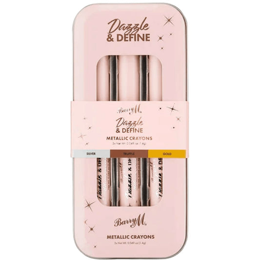 Barry M Dazzle & Define Metallic Crayon Eye Shadow Sticks