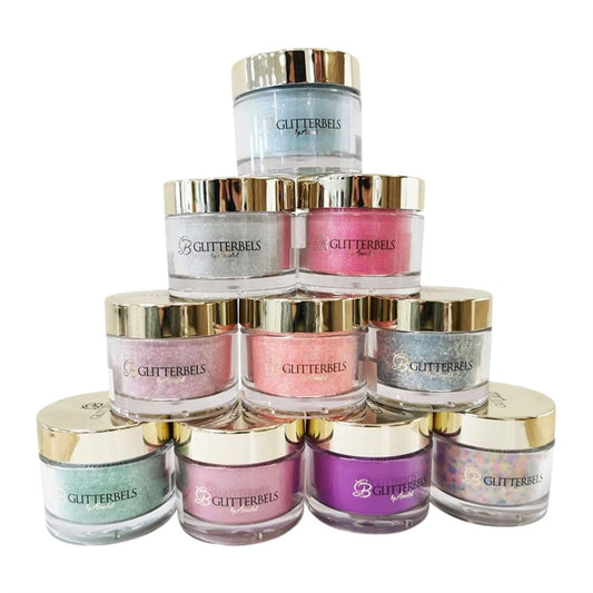 Glitterbels Coloured Acrylic Powder - 28g - Lava Lamp
