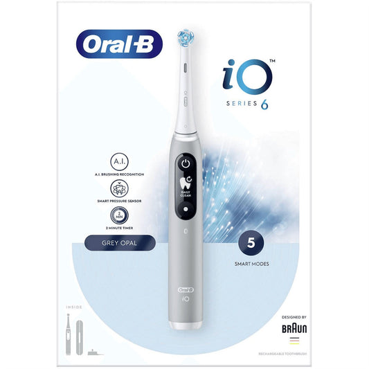 Braun Oral B iO 6 Electric Toothbrush - Grey Opal