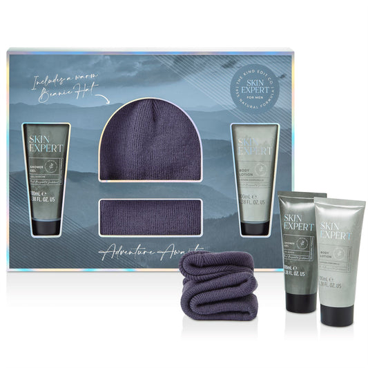 The Kind Edit Co Skin Expert For Men Beanie Hat Gift Set