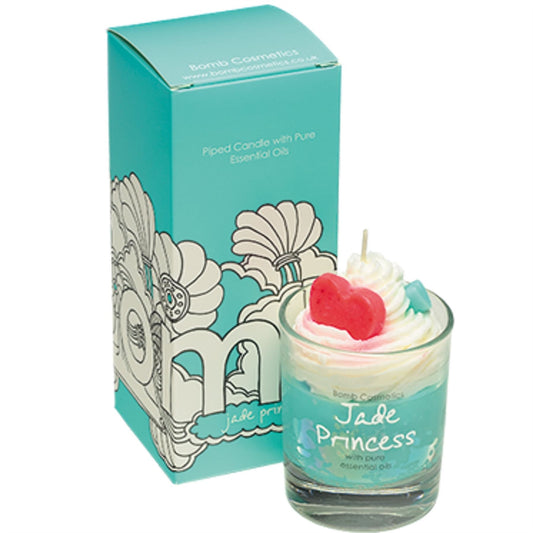 Bomb Cosmetics Piped Glass Candle - Jade Princess