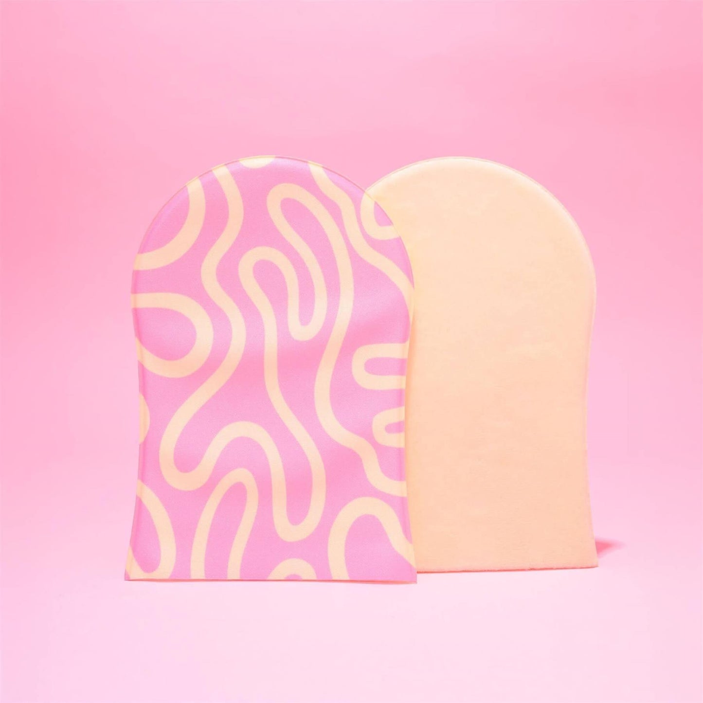 Sunkissed Super Soft Velvet Single Sided Wavy Design Tanning Mitt
