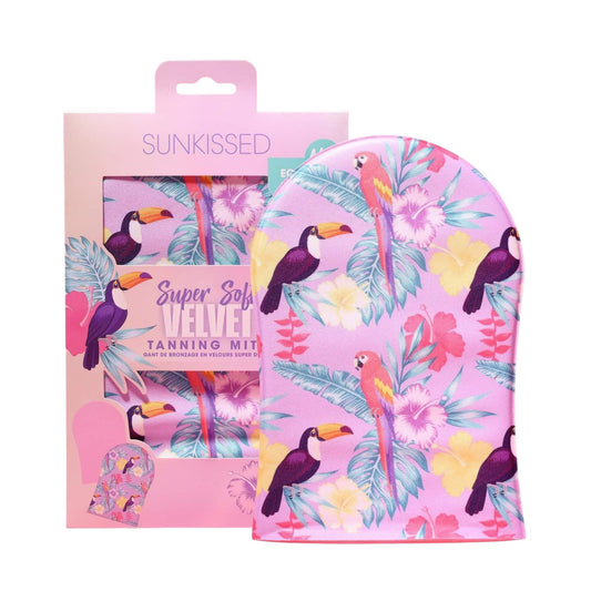 Sunkissed Tropical Bird Single Sided Tanning Mitt