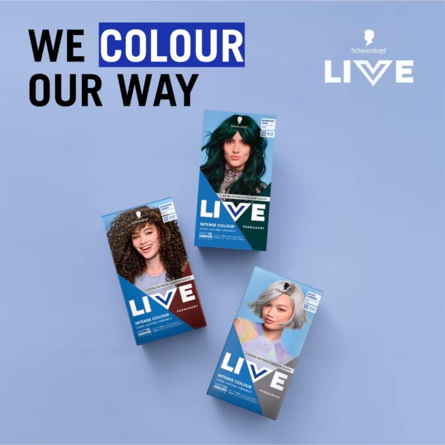 Schwarzkopf LIVE Intense Colour U75 Midnight Jade Permanent Hair Dye