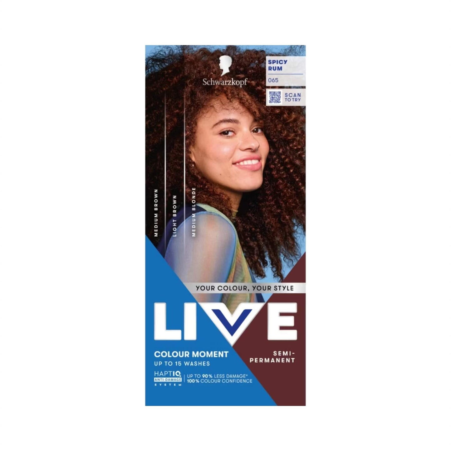 Schwarzkopf LIVE Colour Moment 065 Spicy Rum Semi-Permanent Hair Dye
