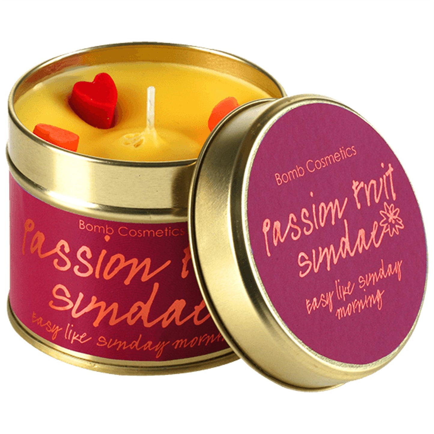 Bomb Cosmetics Tin Candle - Passion Fruit Sundae