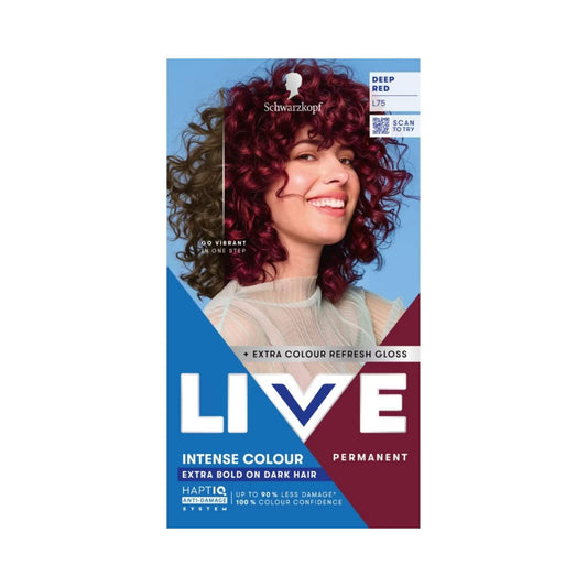 Schwarzkopf LIVE Intense Colour L75 Deep Red Permanent Hair Dye