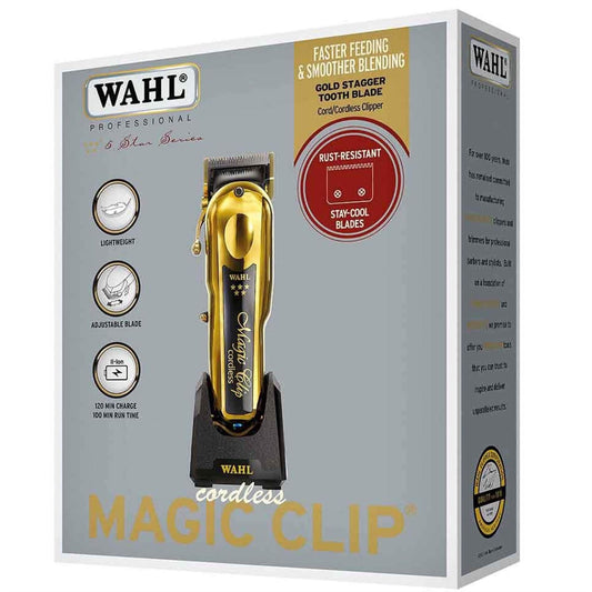 Wahl 5 Star Cordless Magic Hair Clipper - Gold