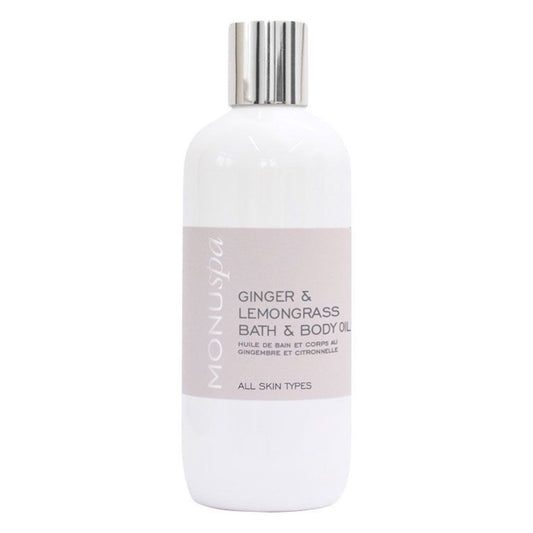 Monuskin Bath & Body Oil - Ginger & Lemongrass - 300ml