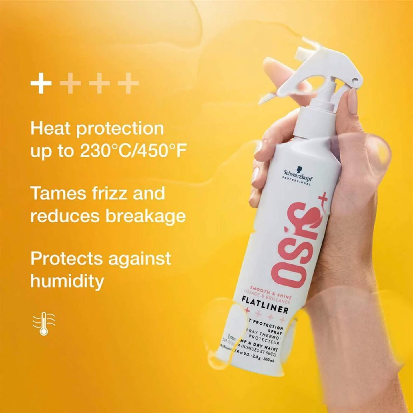 Schwarzkopf Professional OSiS Flatliner Heat Protection Spray - 200ml