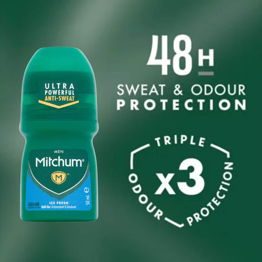 Mitchum Anti Perspirant Roll On for Him - Ice Fresh