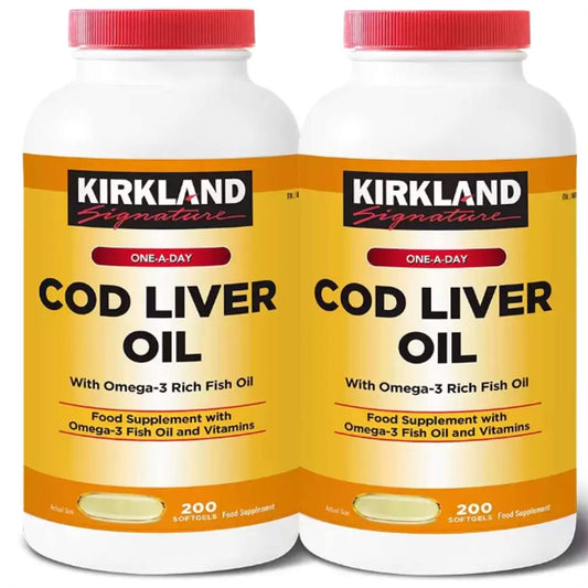 Kirkland Signature Cod Liver And Omega 3 - 2 x 200 Pack