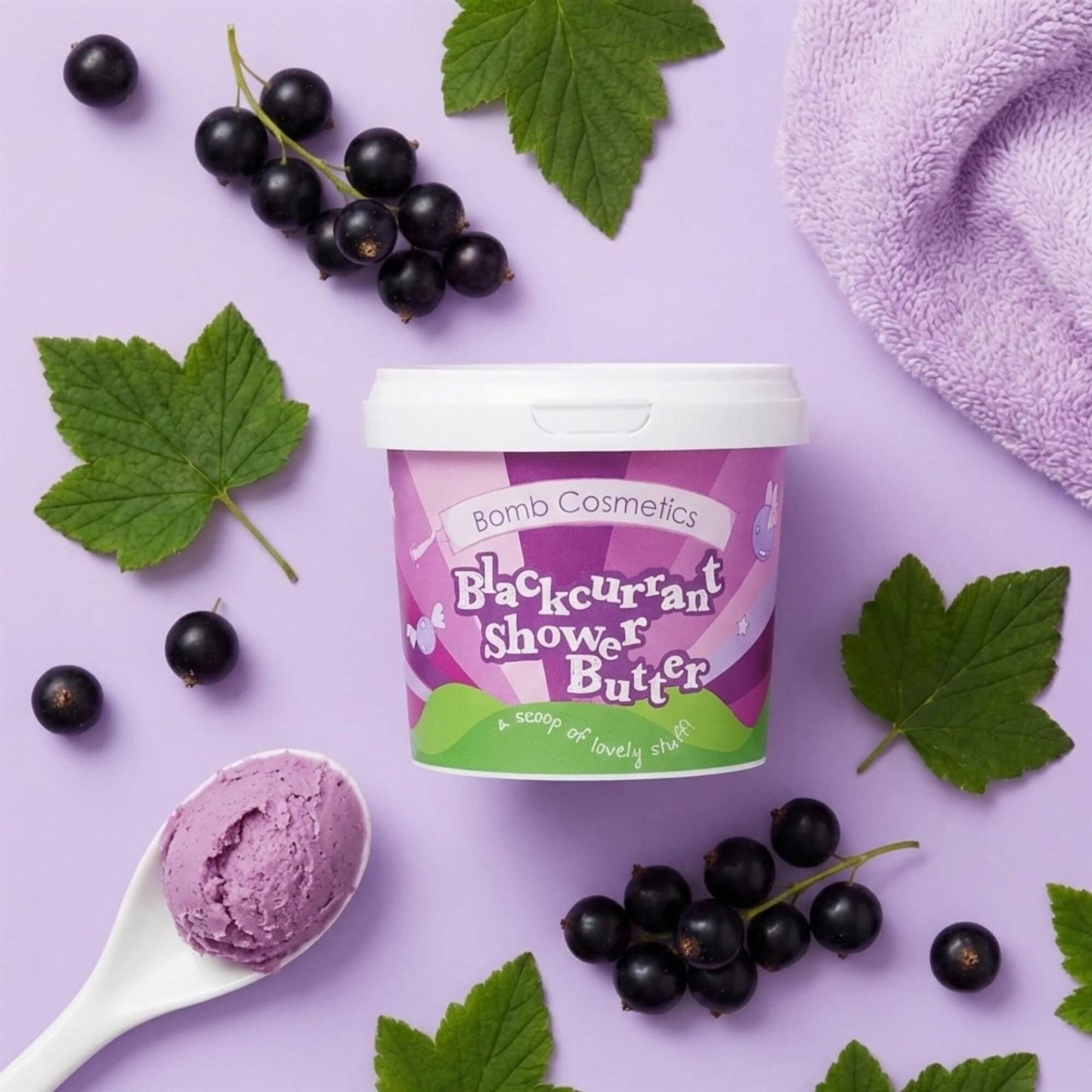 Bomb Cosmetics Cleansing Shower Butter - Blackcurrant - 365ml