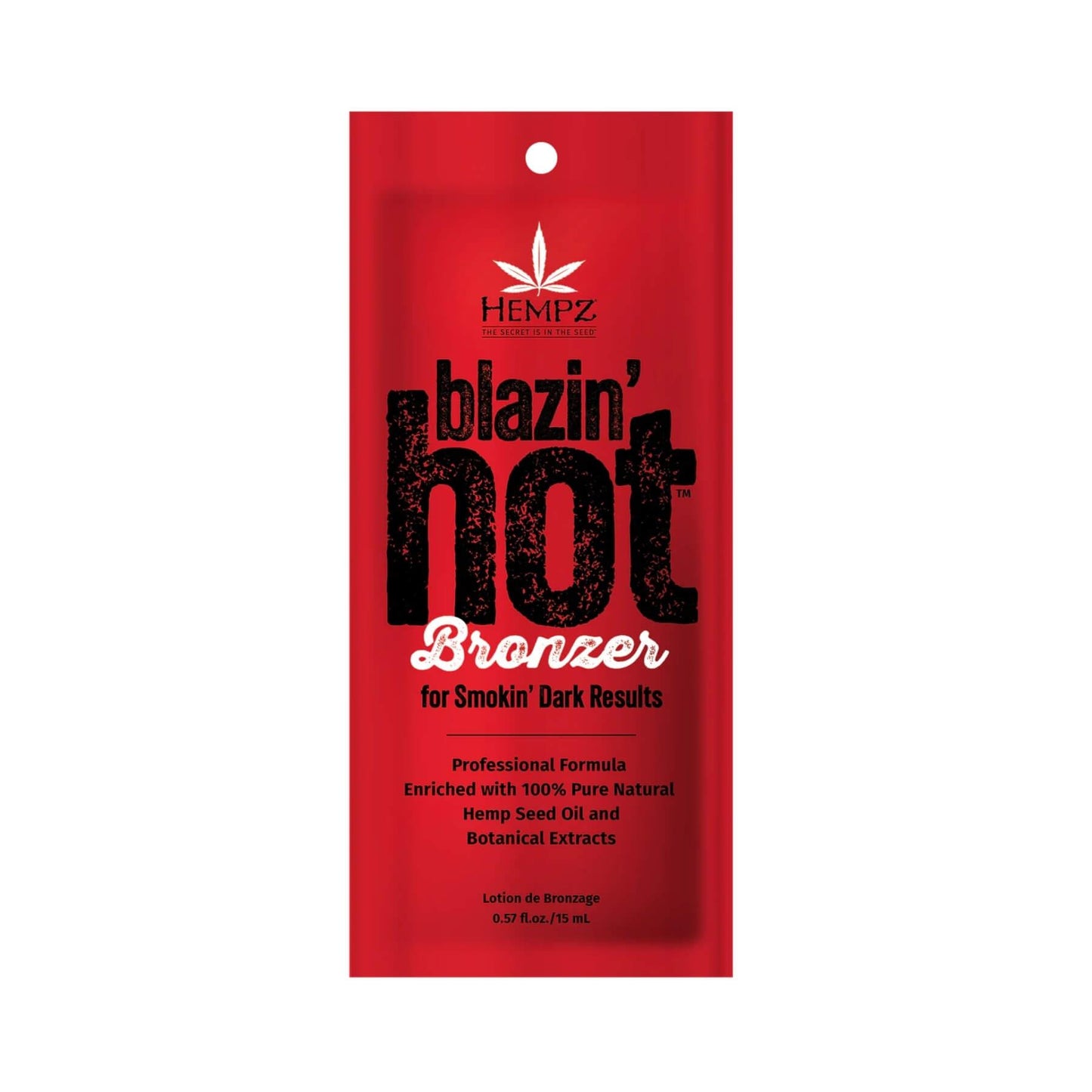 Hempz Blazin' Hot Tingle Bronzer Tanning Lotion