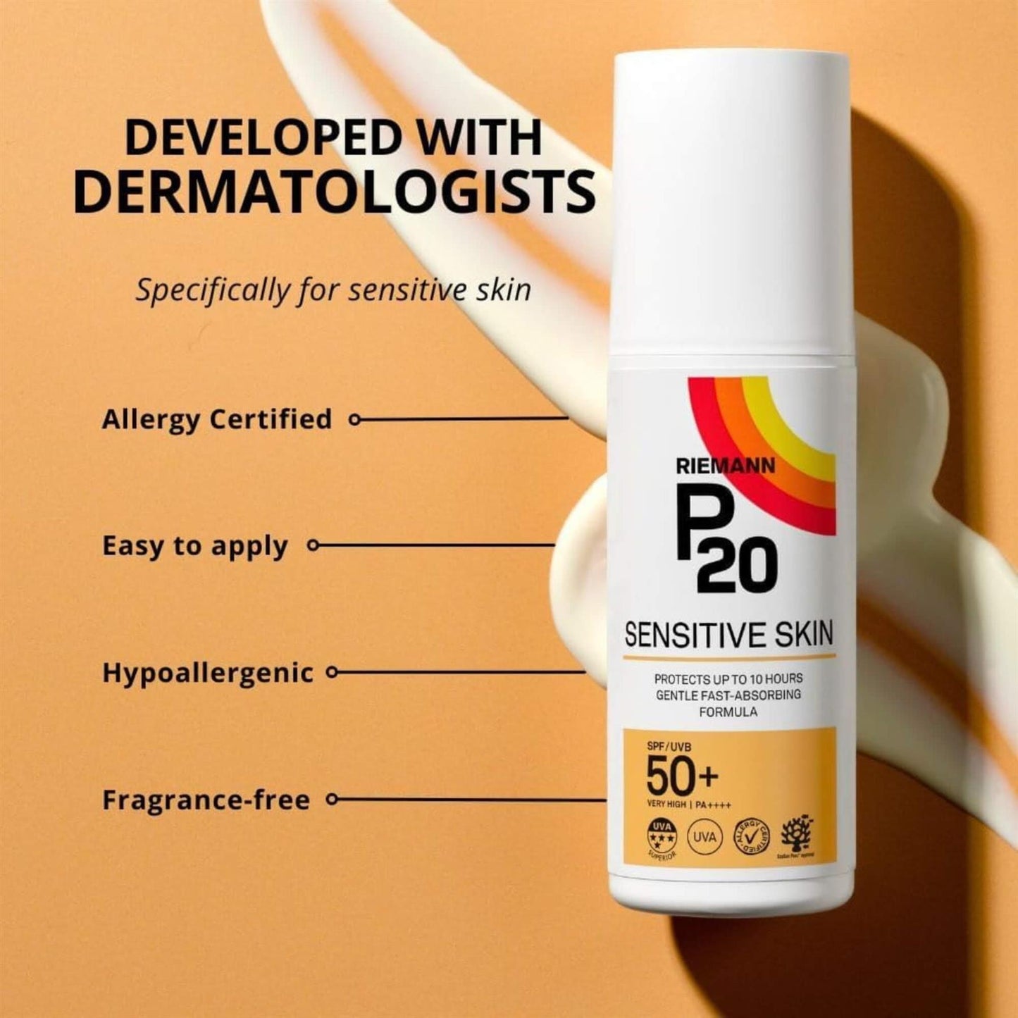 P20 Sensitive Skin SPF50+ Sun Cream