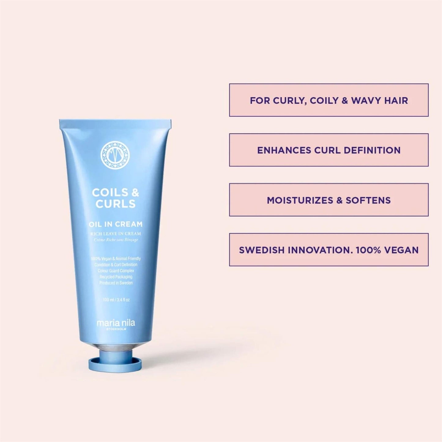 Maria Nila Coils & Curls Oil In Cream 100ml