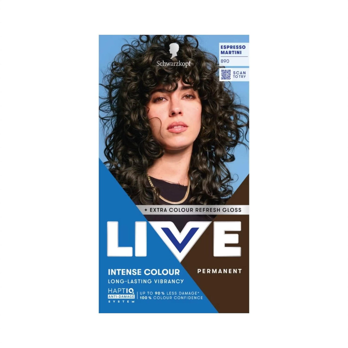 Schwarzkopf LIVE Intense Colour 890 Espresso Martini Permanent Hair Dye