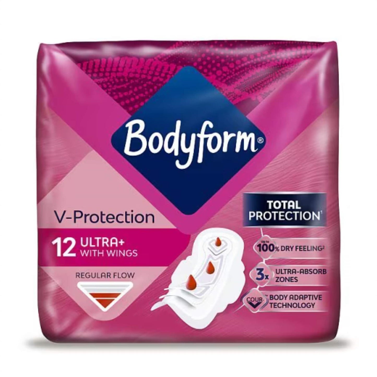 Bodyform Ultra Normal Sanitary Towels Wings 12 pack