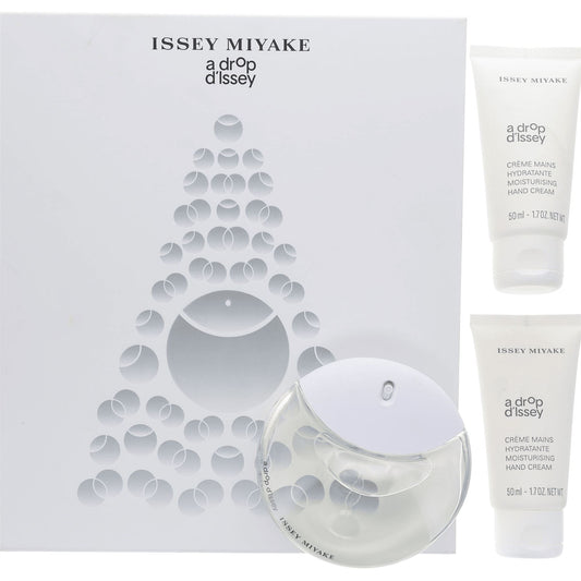 Issey Miyake A Drop D'issey Gift Set for Her - 50ml EDP / 2 x 50ml Hand Cream