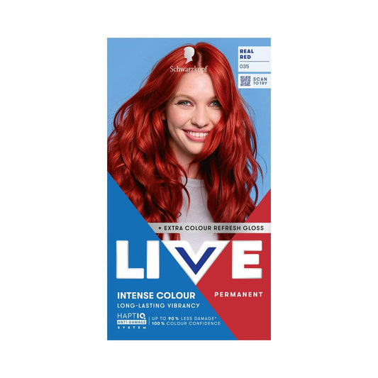 Schwarzkopf LIVE Intense Colour 035 Real Red Permanent Hair Dye