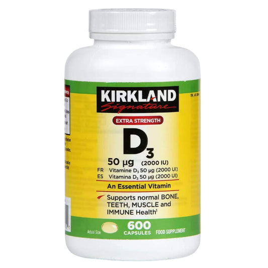Kirkland Signature Vitamin D3 Capsules - 600 Pack