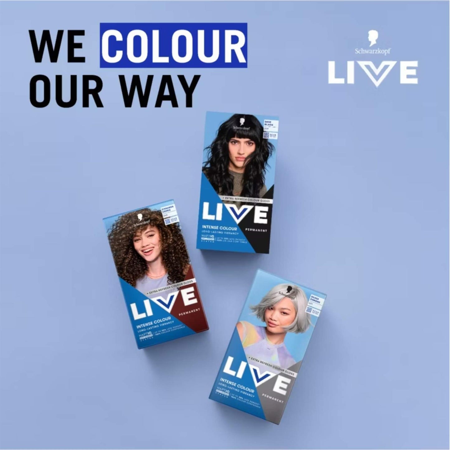Schwarzkopf LIVE Intense Colour 099 Deep Black Permanent Hair Dye