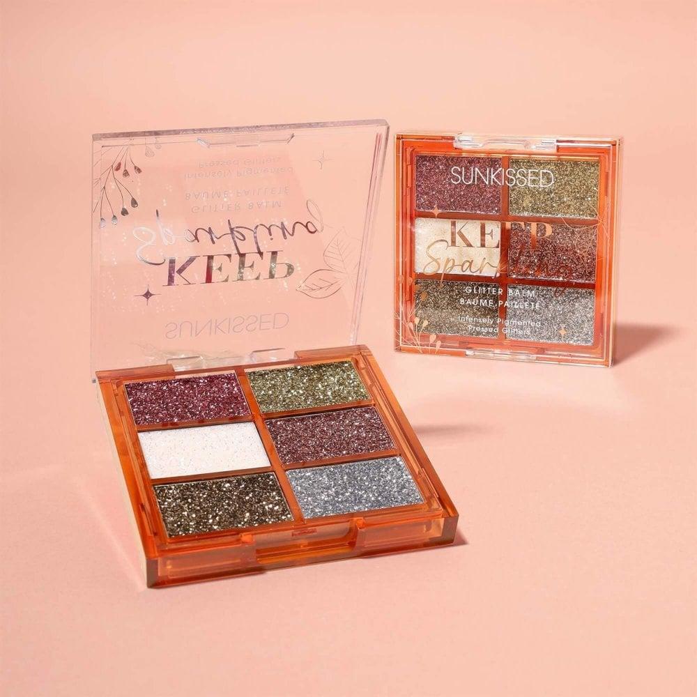 Sunkissed Glitter Eyeshadow Palette - Keep Sparkling