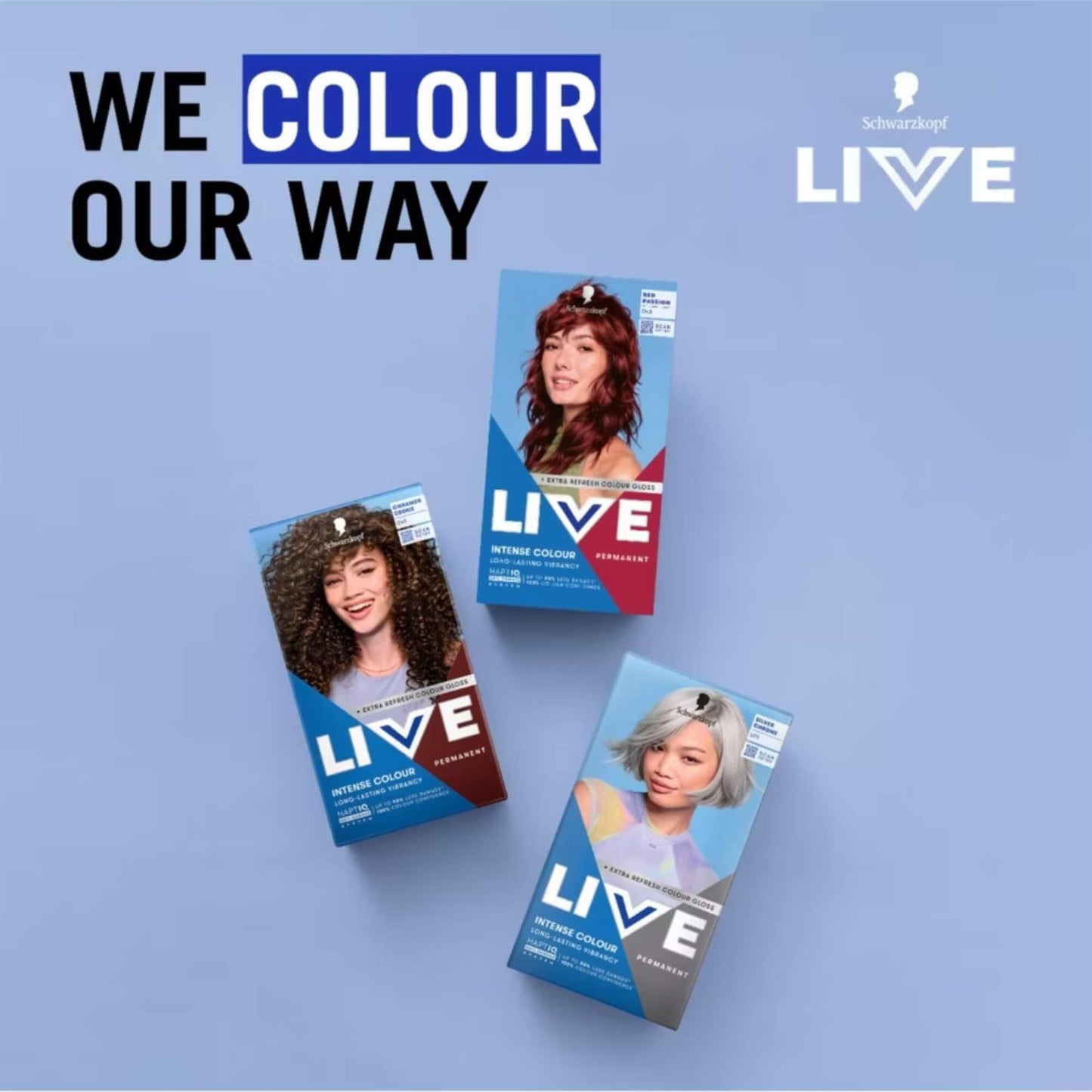 Schwarzkopf LIVE Intense Colour 043 Red Passion Permanent Hair Dye