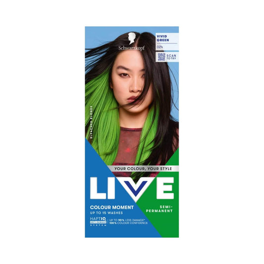 Schwarzkopf LIVE Colour Moment 024 Vivid Green Semi-Permanent Hair Dye
