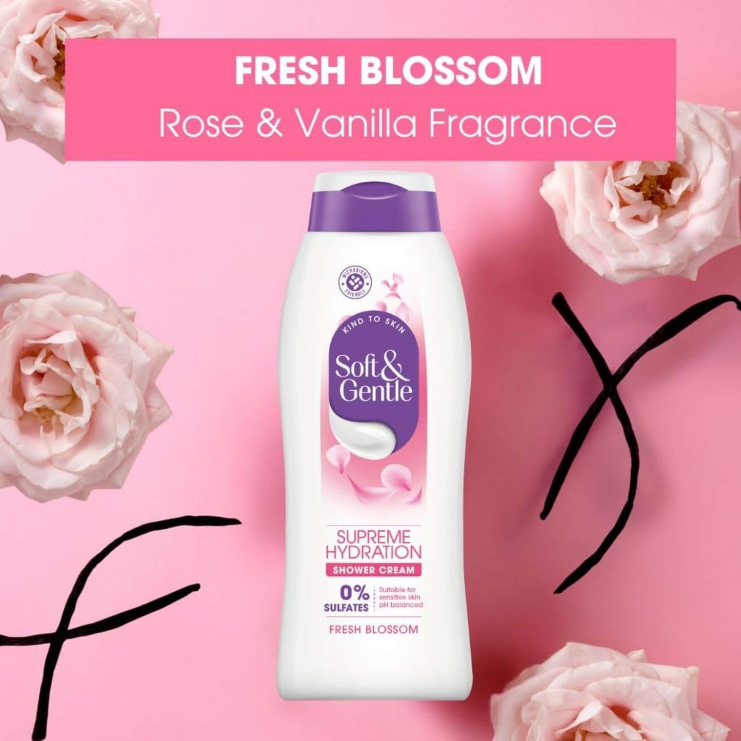 Soft & Gentle Shower Cream Fresh Blossom 400ml