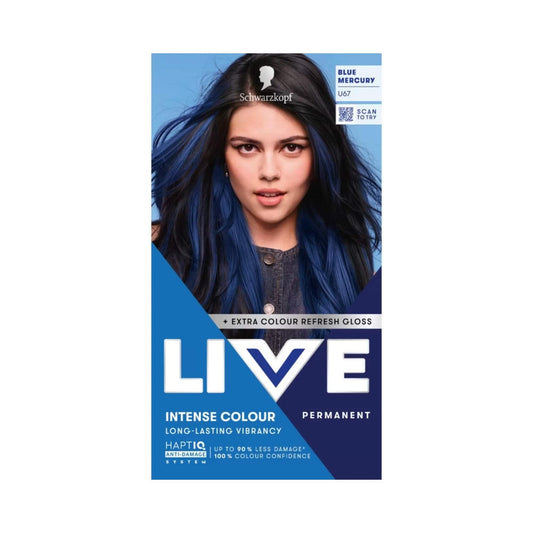 Schwarzkopf LIVE Intense Colour U67 Blue Mercury Permanent Hair Dye