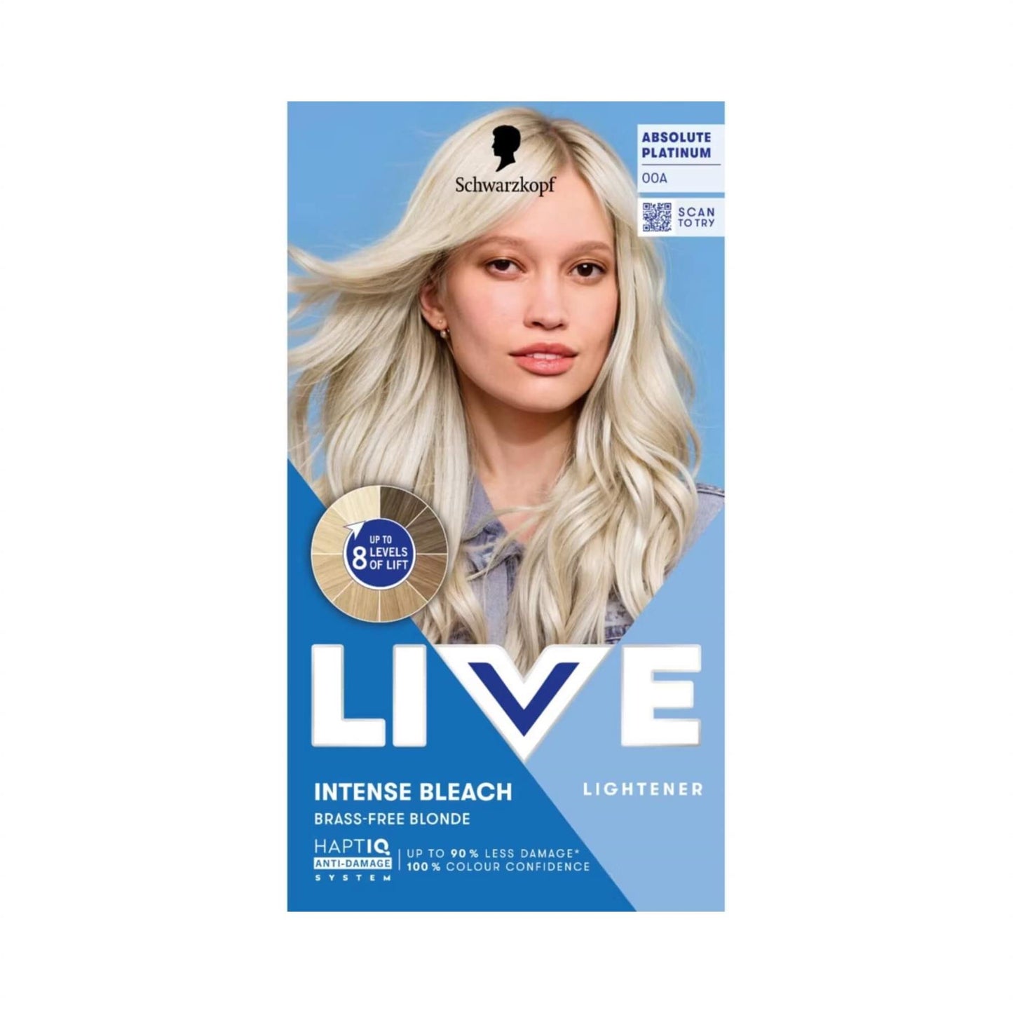 Schwarzkopf LIVE Intense Bleach 00A Absolute Platinum Hair Lightener