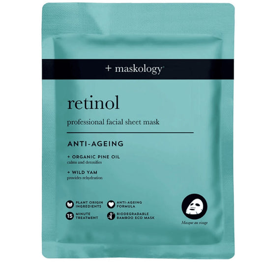 Maskology Retinol Anti Ageing Professional Face Sheet Mask