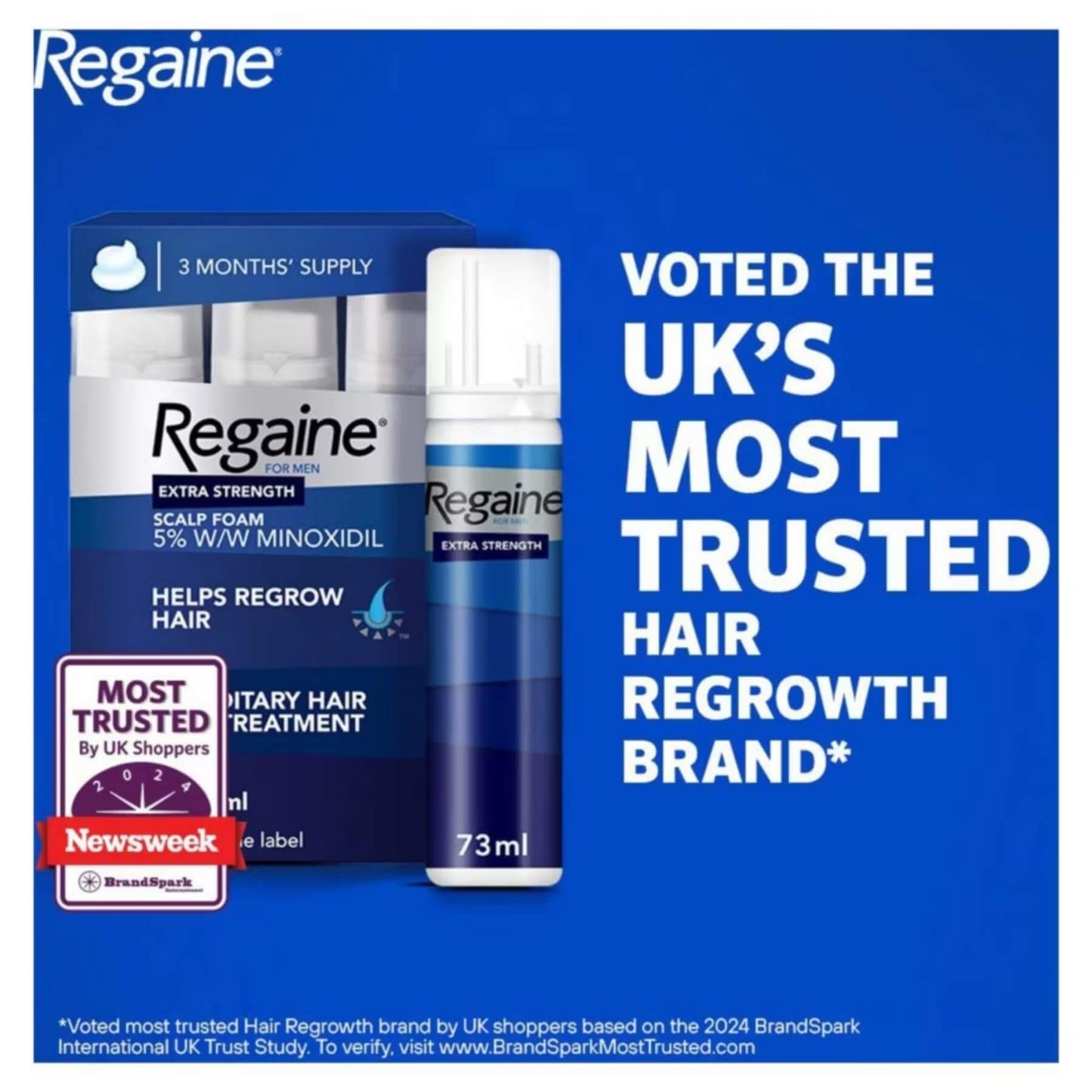 Regaine For men Extra Strength Foam Set - 3 x 73ml
