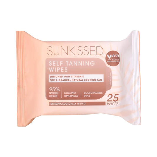 Sunkissed Self-Tanning Wipes - 25 Wipes