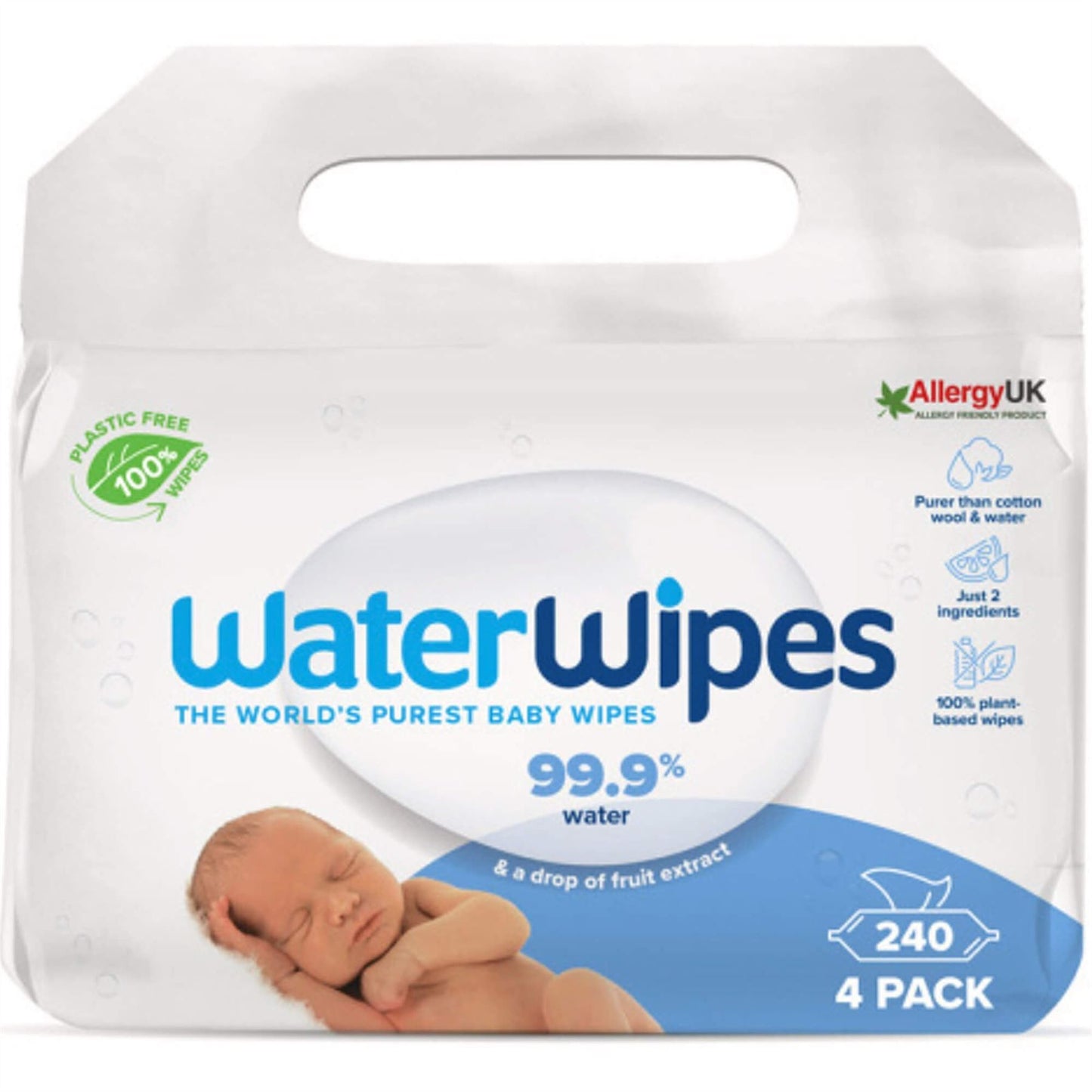 Waterwipes The Worlds Purest Baby Wipes - 4 Pack