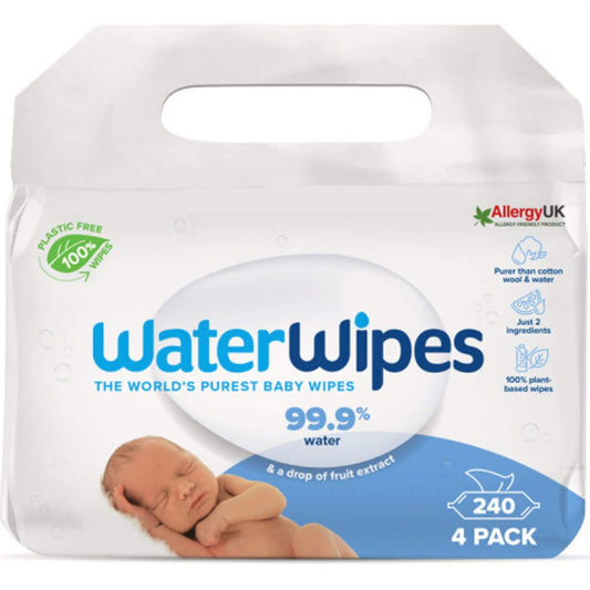 Waterwipes The Worlds Purest Baby Wipes - 4 Pack