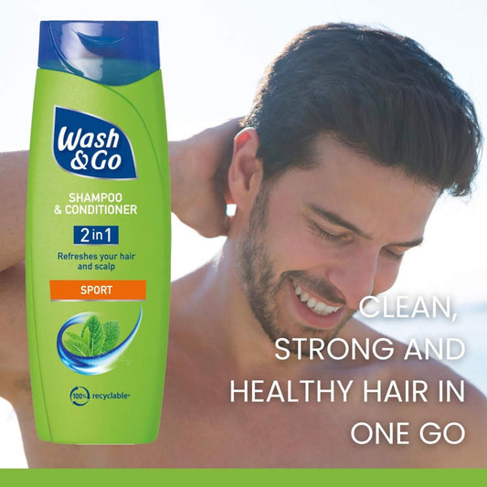 Wash & Go 2 in 1 Shampoo & Conditioner - Sport - 200ml
