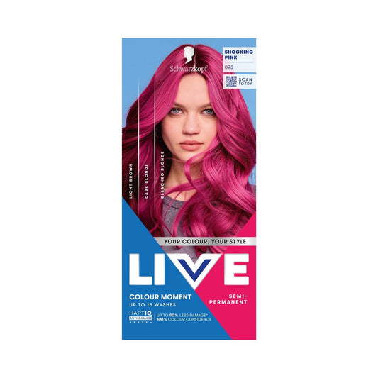 Schwarzkopf LIVE Colour Moment 093 Shocking Pink Semi-Permanent Hair Dye