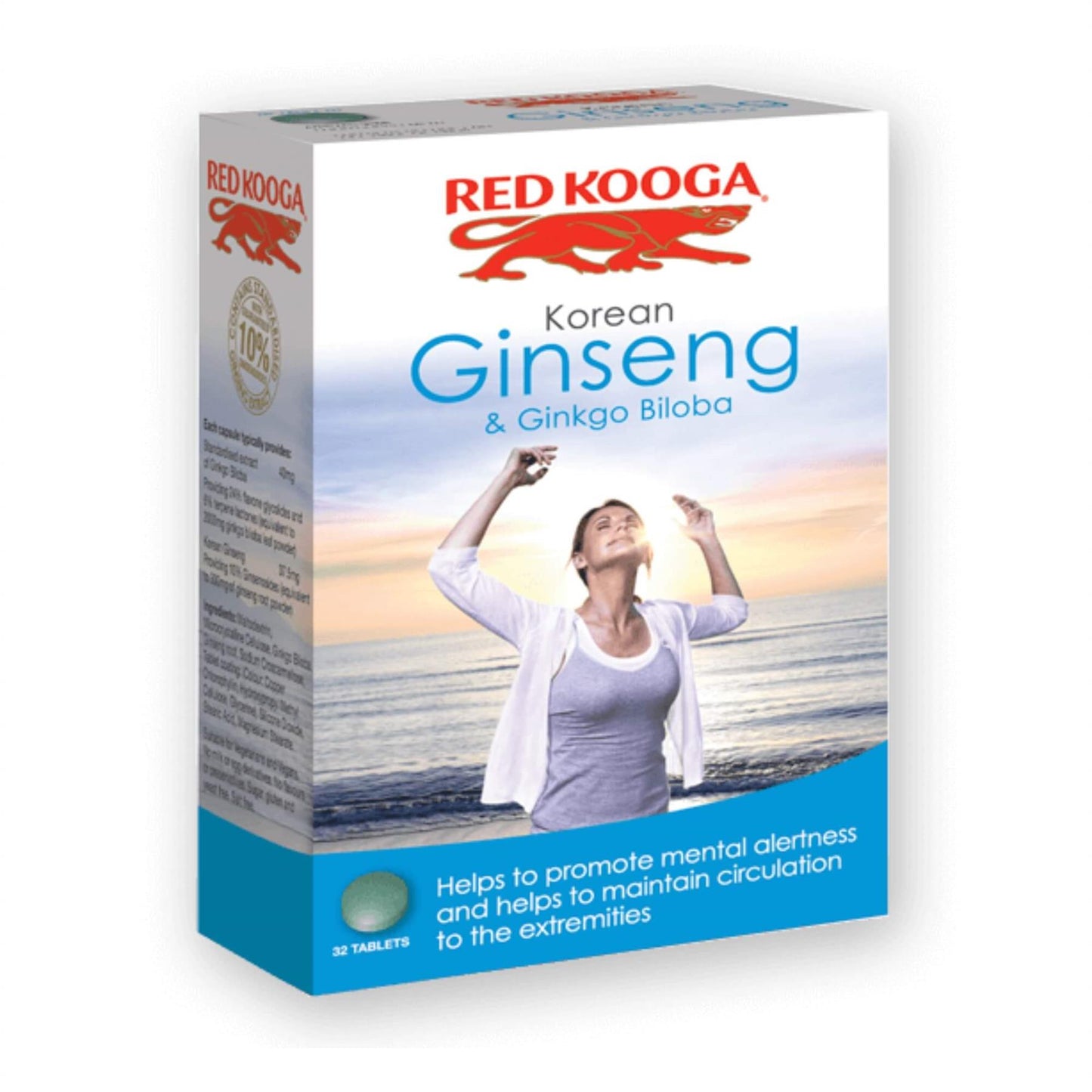 Red Kooga Korean Ginkgo Biloba & Ginseng 32 Tablets