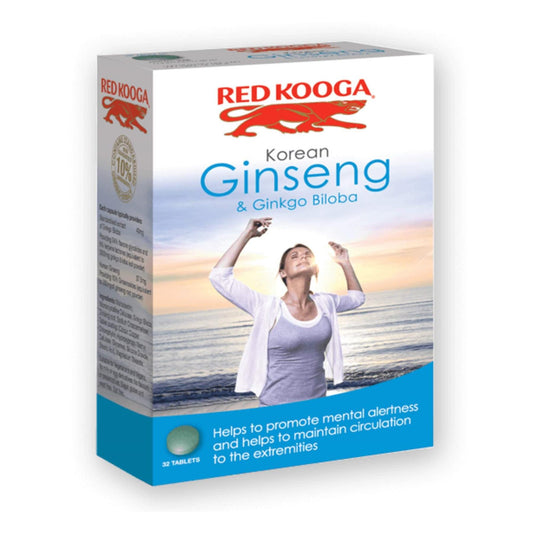 Red Kooga Korean Ginkgo Biloba & Ginseng 32 Tablets
