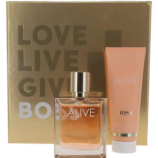 Hugo Boss Boss Alive Gift Set for Her - 50ml EDP / 75ml Body Lotion