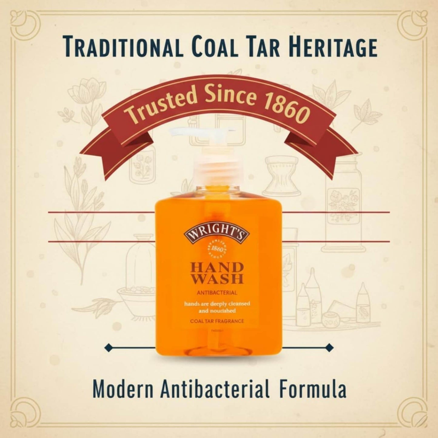 Wrights Tea Tree & Coal Tar Hand Wash - 250ml