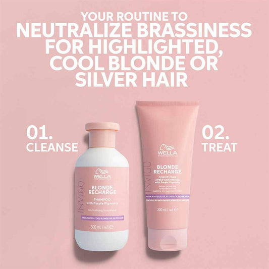 Wella Professional Invigo Blonde Recharge Purple Conditioner - 200ml