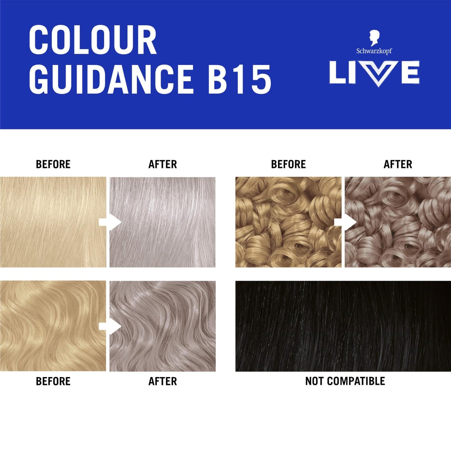Schwarzkopf LIVE Intense Colour B15 Platinum Blonde Permanent Hair Dye