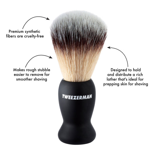 Tweezerman GEAR Deluxe Shaving Brush